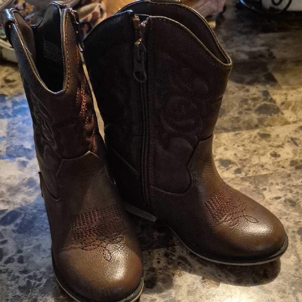 Cat & Jack Brown Kids Boots